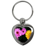 gerbera flowers photo Key Chain (Heart)