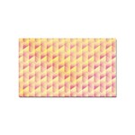 Geometric Pink & Yellow  Sticker (Rectangle)