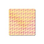 Geometric Pink & Yellow  Magnet (Square)