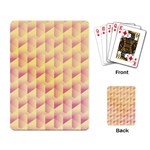 Geometric Pink & Yellow  Playing Cards Single Design