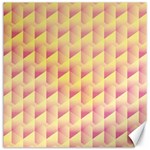 Geometric Pink & Yellow  Canvas 12  x 12  (Unframed)