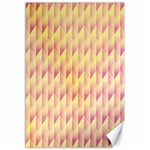 Geometric Pink & Yellow  Canvas 12  x 18  (Unframed)