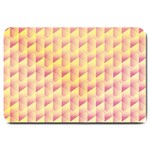 Geometric Pink & Yellow  Large Door Mat