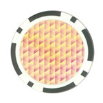Geometric Pink & Yellow  Poker Chip
