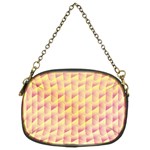Geometric Pink & Yellow  Chain Purse (Two Sided) 