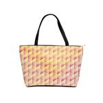 Geometric Pink & Yellow  Large Shoulder Bag
