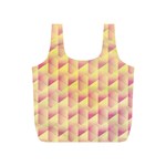 Geometric Pink & Yellow  Reusable Bag (S)