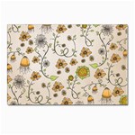 Yellow Whimsical Flowers  Postcard 4 x 6  (10 Pack)