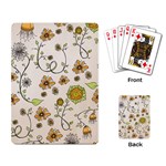 Yellow Whimsical Flowers  Playing Cards Single Design