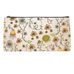 Yellow Whimsical Flowers  Pencil Case