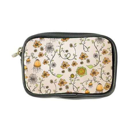Yellow Whimsical Flowers  Coin Purse from UrbanLoad.com Front