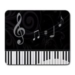 Whimsical Piano keys and music notes Large Mousepad