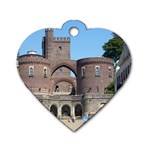 Helsingborg Castle Dog Tag Heart (One Sided) 