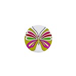 Color Butterfly  1  Mini Button Magnet
