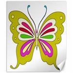 Color Butterfly  Canvas 8  x 10  (Unframed)