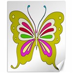 Color Butterfly  Canvas 16  x 20  (Unframed)