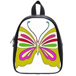 Color Butterfly  School Bag (Small)