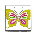 Color Butterfly  Memory Card Reader with Storage (Square)