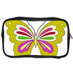 Color Butterfly  Travel Toiletry Bag (One Side)