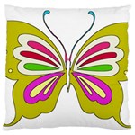 Color Butterfly  Large Cushion Case (Single Sided) 