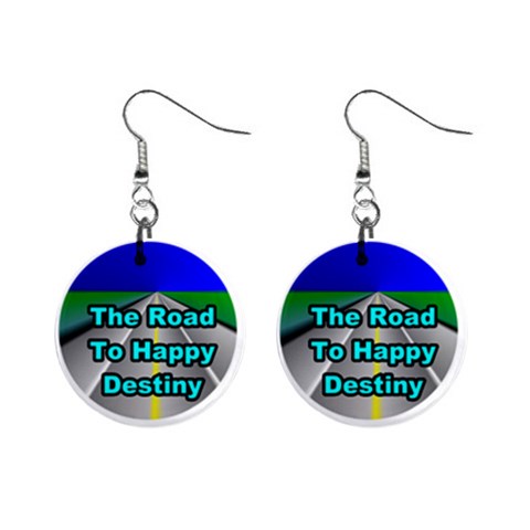 Destiny 1  Button Earrings from UrbanLoad.com Front