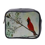 Sweet Red Cardinal Mini Travel Toiletry Bag (Two Sides)