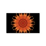 Flaming Sun Sticker (Rectangle)