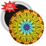 Flower Bouquet 3  Button Magnet (100 pack)