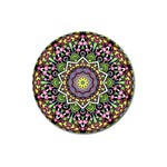 Psychedelic Leaves Mandala Magnet 3  (Round)