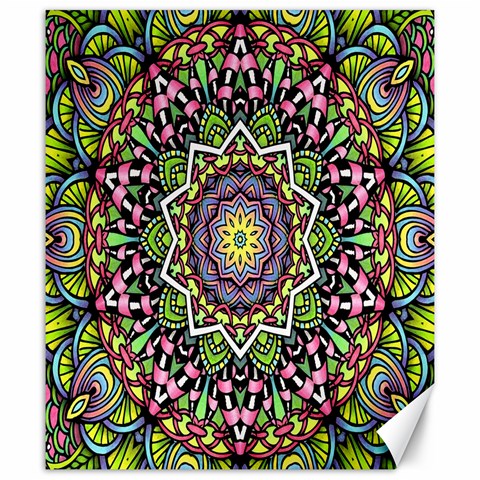 Psychedelic Leaves Mandala Canvas 20  x 24  (Unframed) from UrbanLoad.com 19.57 x23.15  Canvas - 1