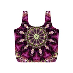 Purple Flower Reusable Bag (S) from UrbanLoad.com Back