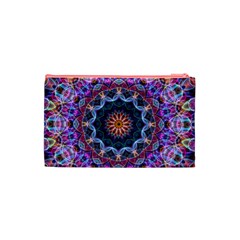 Purple Lotus Cosmetic Bag (Small) from UrbanLoad.com Back