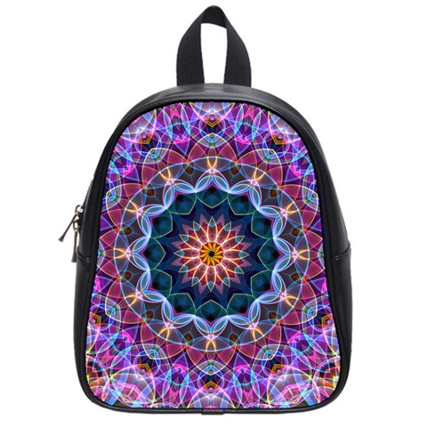 Purple Lotus School Bag (Small) from UrbanLoad.com Front