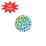 Rainbow Bubbles Design 1  Mini Button (100 pack) 