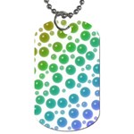 Rainbow Bubbles Design Dog Tag (One Side)