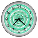 Mentalism Wall Clock (Silver with 12 white digits)