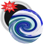 Abstract Waves 3  Button Magnet (100 pack)