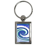 Abstract Waves Key Chain (Rectangle)