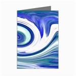 Abstract Waves Mini Greeting Card