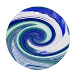 Abstract Waves Round Ornament (Two Sides)