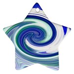 Abstract Waves Star Ornament (Two Sides)