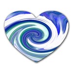 Abstract Waves Mouse Pad (Heart)