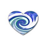 Abstract Waves Drink Coasters (Heart)