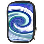 Abstract Waves Compact Camera Leather Case