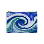 Abstract Waves Cosmetic Bag (Medium)
