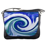 Abstract Waves Messenger Bag