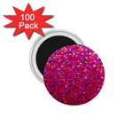 Polka Dot Sparkley Jewels 1 1.75  Button Magnet (100 pack)