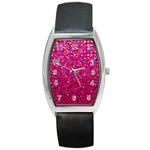 Polka Dot Sparkley Jewels 1 Tonneau Leather Watch