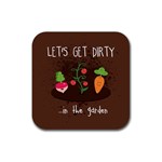  Let s Get Dirty...in the garden  Summer Fun  Drink Coasters 4 Pack (Square)