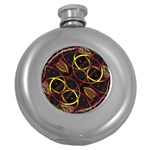 Luxury Futuristic Ornament Hip Flask (Round)